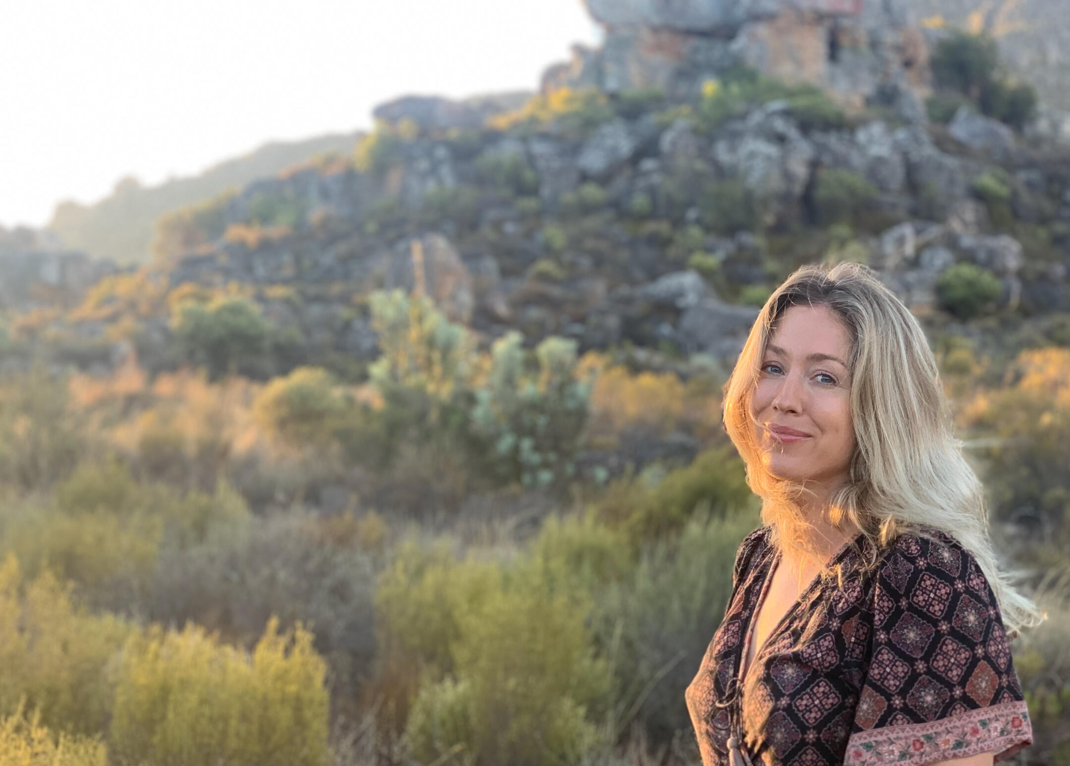 Kim Milner-Lunt, Heartprism Ceremonies facilitator, in the Cederberg Mountains