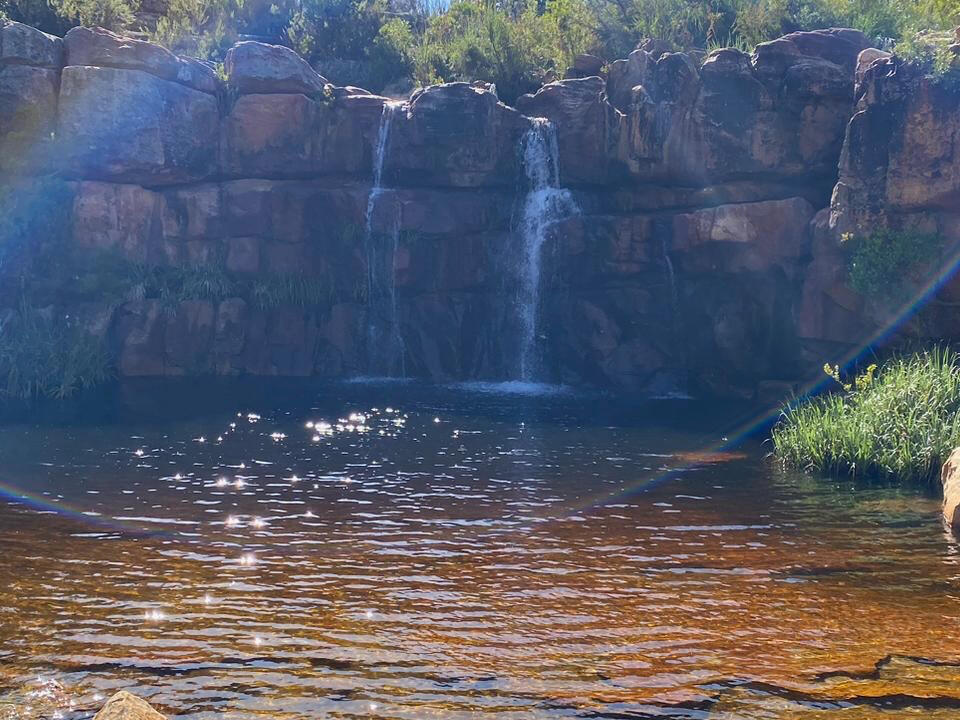 Waterfall and pool in the Cederberg Mountains, South Africa